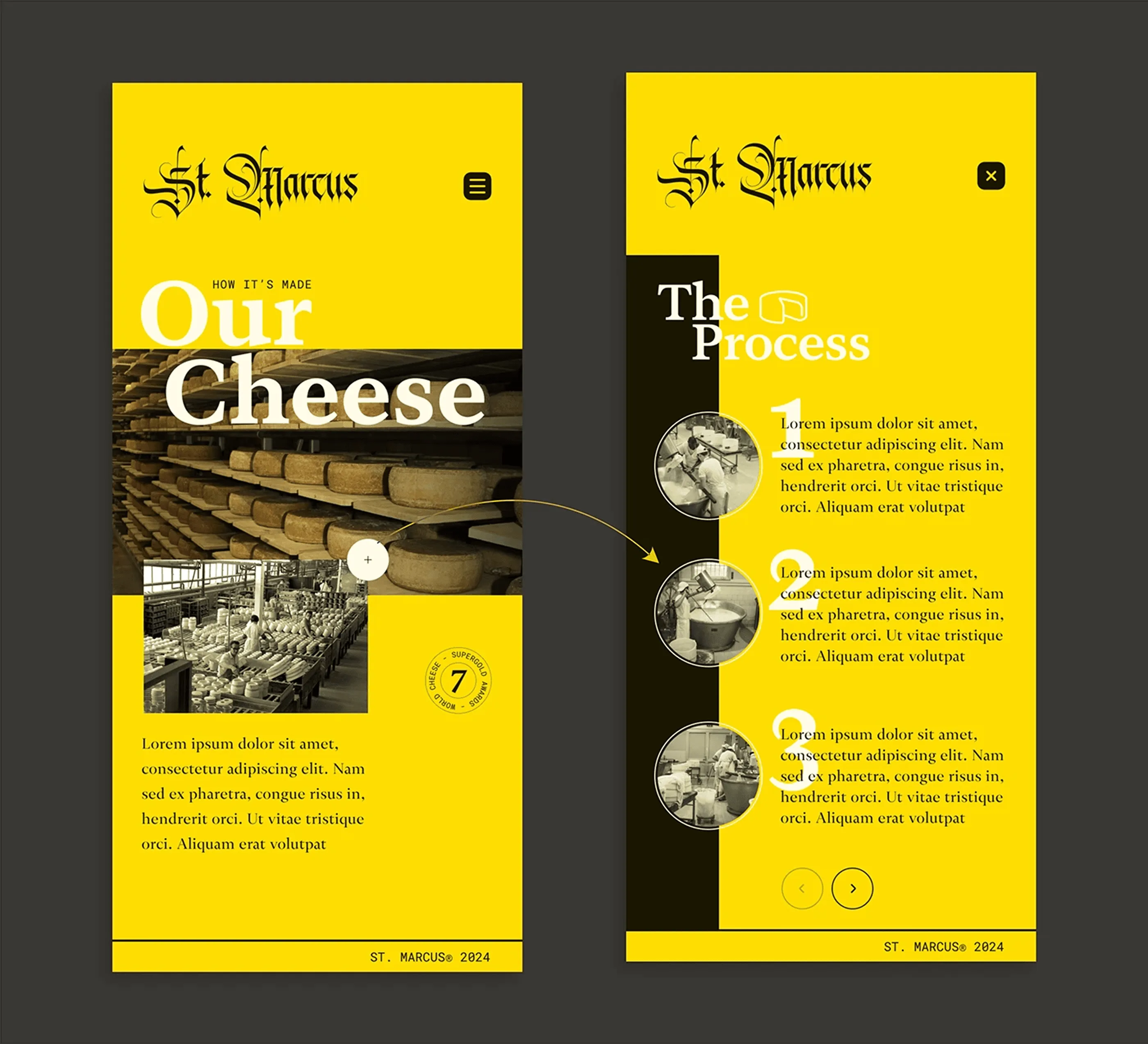 St. Marcus Our Cheese section restacked for mobile